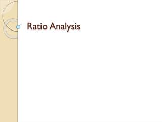 Ratio Analysis