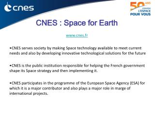 CNES : Space for Earth cnes.fr