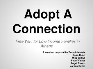 Adopt A Connection