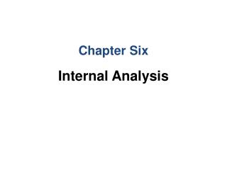 Internal Analysis