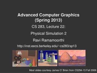 Advanced Computer Graphics (Spring 2013)