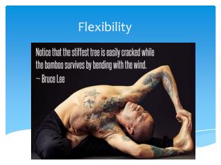 Flexibility