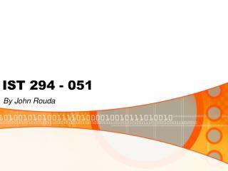 IST 294 - 051