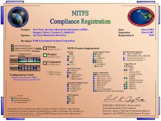 NITFS Compliance Registration