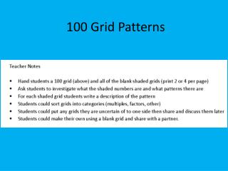 100 Grid Patterns