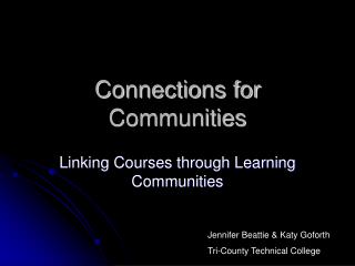 Connections for Communities