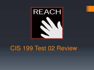 CIS 199 Test 02 Review
