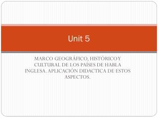 Unit 5