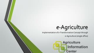 e- Agriculture