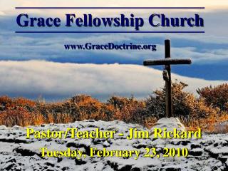 Grace Fellowship Church GraceDoctrine