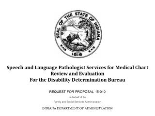 INDIANA DEPARTMENT OF ADMINISTRATION