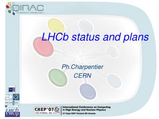 LHCb status and plans