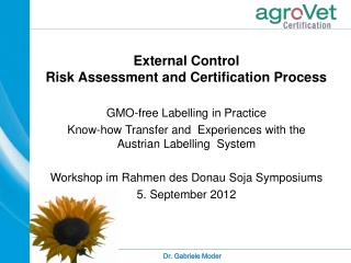 External Control Risk Assessment and Certification Process