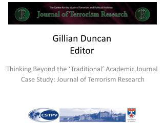 Gillian Duncan Editor