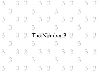 The Number 3
