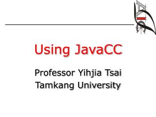 Using JavaCC