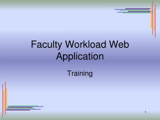 Faculty Workload Web Application