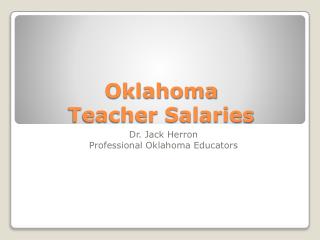 Oklahoma Teacher Salaries