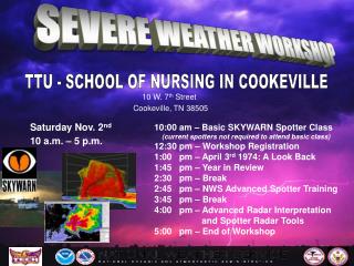 SEVERE WEATHER WORKSHOP