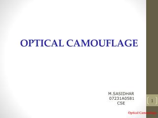 OPTICAL CAMOUFLAGE