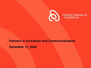 Partners in Innovation and Commercialization