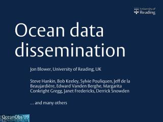 Ocean data dissemination