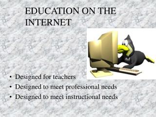 EDUCATION ON THE INTERNET