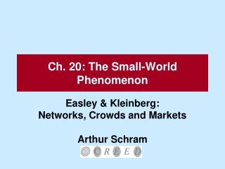 Ch. 20: The Small-World Phenomenon