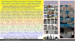 Cloud-based 3D Reconstruction of Cultural Heritage Monuments using Open Access Image Repositories