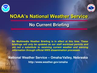 NOAA’s National Weather Service