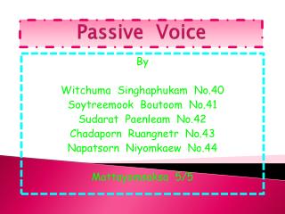 Passive Voice