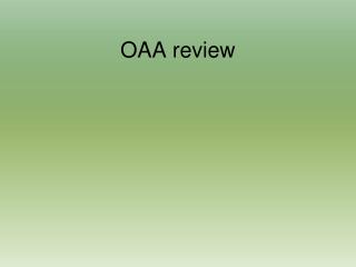 OAA review