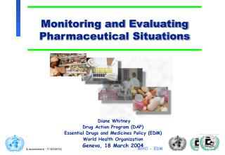 Monitoring and Evaluating Pharmaceutical Situations