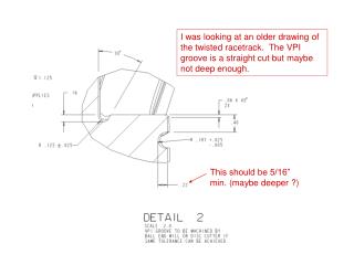 This should be 5/16” min. (maybe deeper ?)