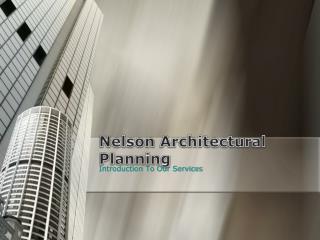 Nelson Architectural Planning