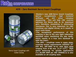 ADS – Zero Backlash Servo Insert Couplings