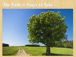 The Path is Yours to Take …
