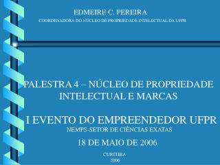 EDMEIRE C. PEREIRA