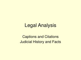 Legal Analysis