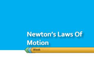 Newton’s Laws Of Motion