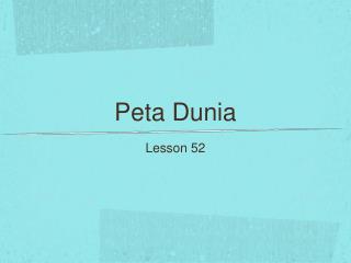 Peta Dunia