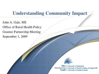 Understanding Community Impact