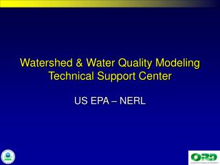Watershed &amp; Water Quality Modeling Technical Support Center