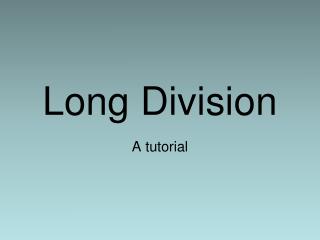 Long Division