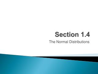 Section 1.4