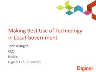 Making Best Use of Technology in Local Government