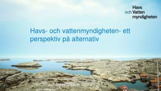 Havs- och vattenmyndigheten- ett perspektiv på alternativ