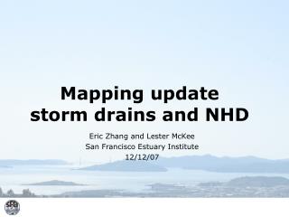 Mapping update storm drains and NHD