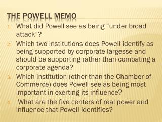 The Powell Memo