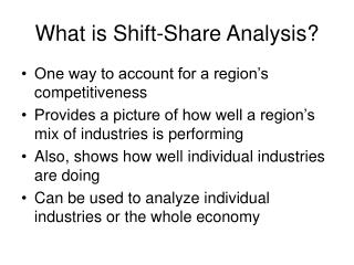 What is Shift-Share Analysis?